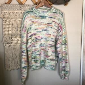Vylette Multi Rainbow Space Dye Sweater XL